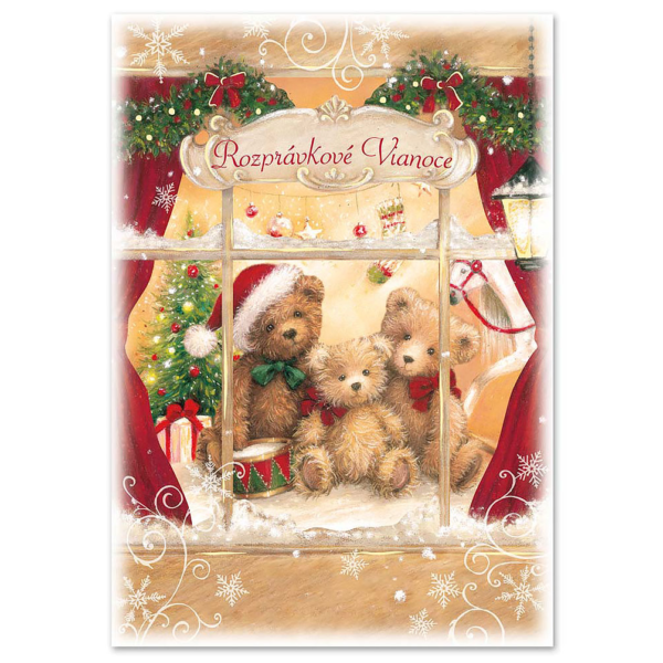 Vianočná pohľadnica Ditipo hracia Rozprávkové Vianoce (Už sa teším na Ježiška)