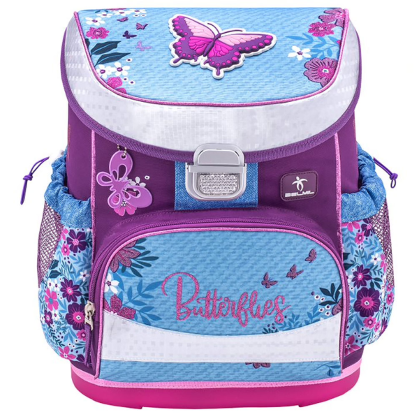 Školská taška Belmil Motýľ fialový