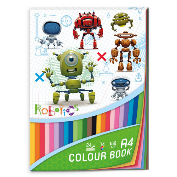 Farebný papier A4 150g Roboti