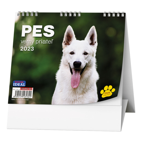 Stolový kalendár 2023 Pes verný priateľ
