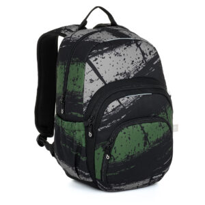 Zeleno-sivý študentský batoh Topgal SKYE 23031