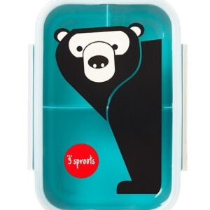 3 SPROUTS - Krabička na jedlo Bento Bear Teal