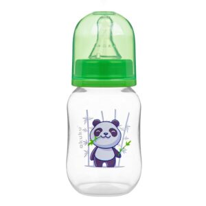 AKUKU - Fľaša s obrázkom 125 ml panda zelená