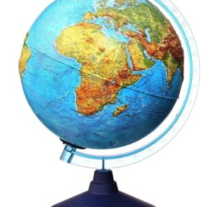 ALAYSKY'S - 25 cm RELIEF Cable - Free Globe Physical / Political with Led EN