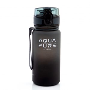 ASTRA - Zdravá fľaša AQUA PURE 400 ml - grey/black