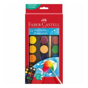 FABER CASTELL - Farby vodové 21 farebné