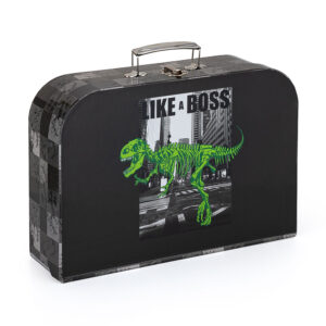 Oxybag Kufrík lamino 34 cm Dino čierny