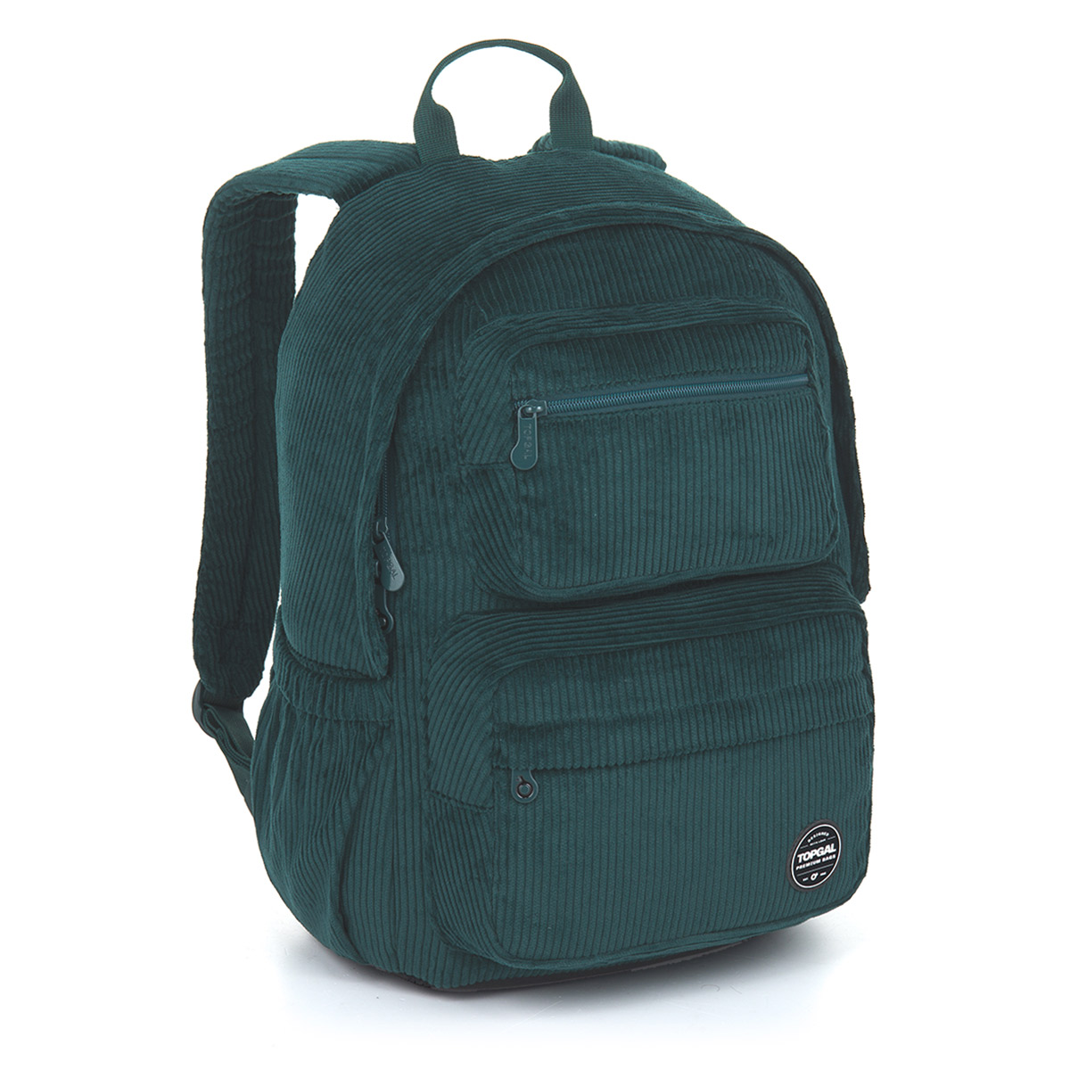 Manšestrový batoh smaragdovo zelený Topgal FINE 25060